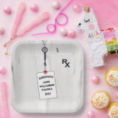 Farmaceutische Afstuderen Papieren Bordje (Feest)