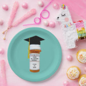 Farmaceutische Afstuderen Papieren Bordje (Feest)