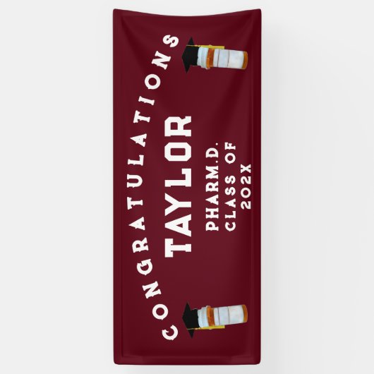 Farmaceutische Afstuderen Spandoek (Verticaal)