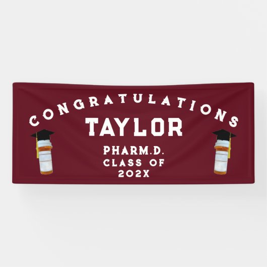 Farmaceutische Afstuderen Spandoek (Horizontaal)