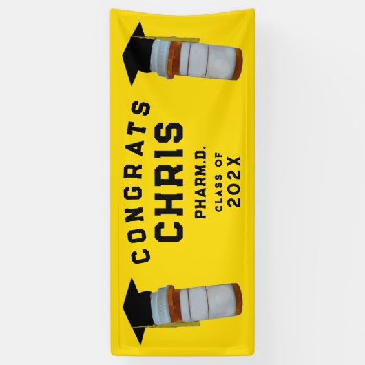 Farmaceutische Afstuderen Spandoek (Verticaal)