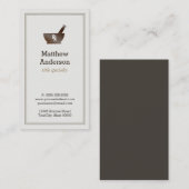 Farmaceutische apotheker Druggist Logo Elegant Cla Visitekaartje (Voorkant / Achterkant)