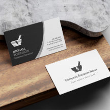 Farmaceutische apotheker Logo - Modern Black Silve
