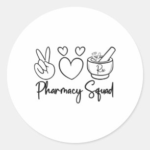 Farmaceutische apotheker ronde sticker