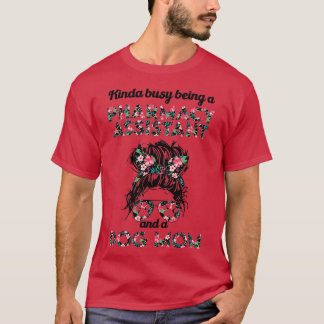 Farmaceutische assistent titel hond moeder t-shirt