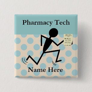 Farmaceutische benaming Pins Badges Vierkante Button 5,1 Cm