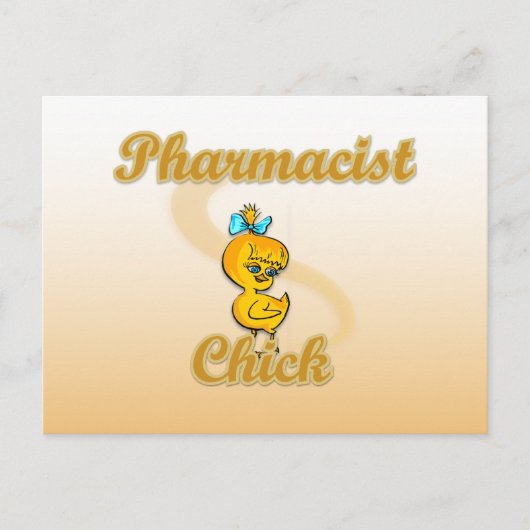 Farmaceutische categorie Chick Briefkaart (Voorkant)