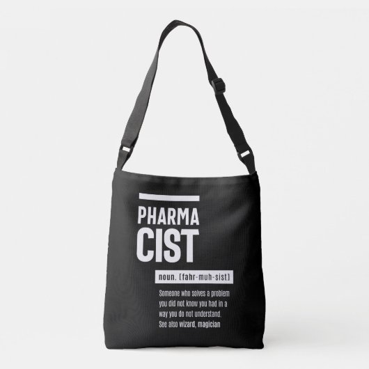 Farmaceutische definitie Funny Gift Classic Crossbody Tas (Achterkant)
