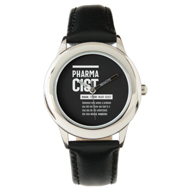 Farmaceutische definitie Funny Gift Classic Horloge (Voorkant)