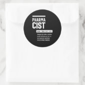 Farmaceutische definitie Funny Gift Classic Ronde Sticker (Tas)