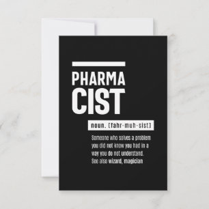 Farmaceutische definitie Funny Gift Classic RSVP Kaartje