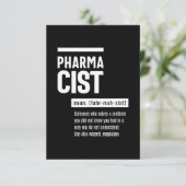 Farmaceutische definitie Funny Gift Classic RSVP Kaartje (Staand voorkant)