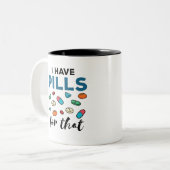 Farmaceutische farmaceutische techniek waarvoor ik tweekleurige koffiemok (Voorkant links)