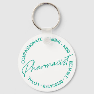 Farmaceutische firma Affirmations Green White Sleutelhanger