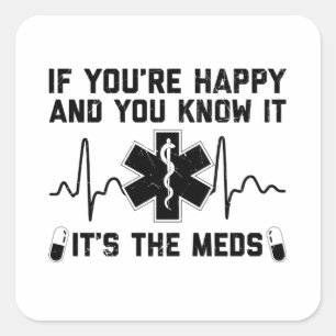 Farmaceutische Gezegden   Farmaceutische apotheker Vierkante Sticker