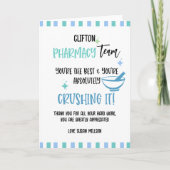 Farmaceutische groep bedankt kaart (Voorkant)