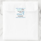 Farmaceutische groep bedankt vierkante sticker (Tas)