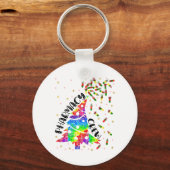 Farmaceutische kerstman Funny Xmas apotheker Gift Sleutelhanger (Voorkant)