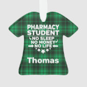 Farmaceutische studie Geen Slaap Geld Leven Groen  Ornament (achterkant)