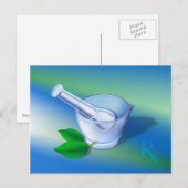 Farmaceutische symbool briefkaart (Voorkant / Achterkant)