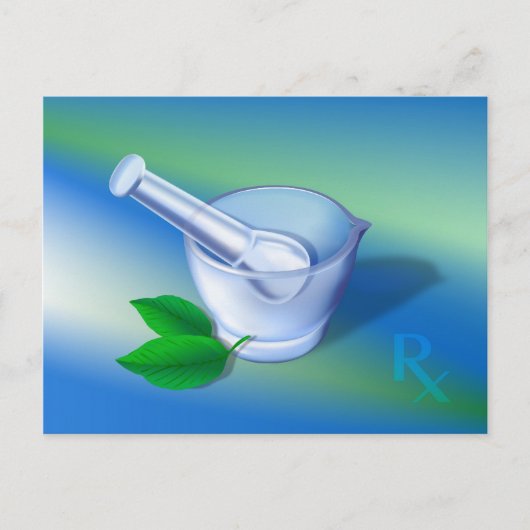 Farmaceutische symbool briefkaart (Voorkant)
