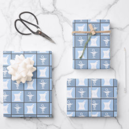 Farmaceutische symbool | Farmaceutische farmacie T Inpakpapier Vel