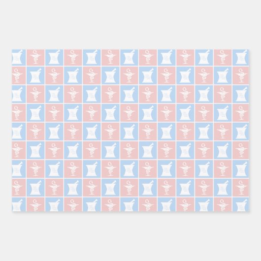 Farmaceutische symbool | Farmaceutische farmacie T Inpakpapier Vel (Voorkant 2)