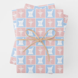 Farmaceutische symbool | Farmaceutische farmacie T Inpakpapier Vel