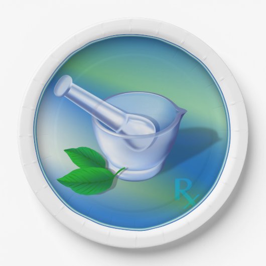 Farmaceutische symbool papieren bordje (Voorkant)