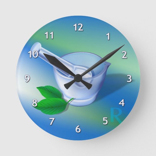 Farmaceutische symbool ronde klok (Voorkant)