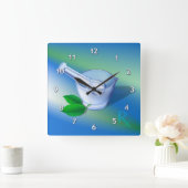 Farmaceutische symbool vierkante klok (Huis)