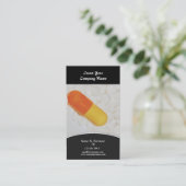 Farmaceutische tabletten medische arts visitekaartje (Staand voorkant)