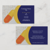 Farmaceutische tabletten medische arts visitekaartje (Voorkant / Achterkant)