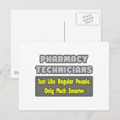 Farmaceutische technici ... Smarter Briefkaart (Voorkant / Achterkant)