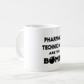 Farmaceutische technici zijn de bommenwerper! koffiemok (Voorkant links)