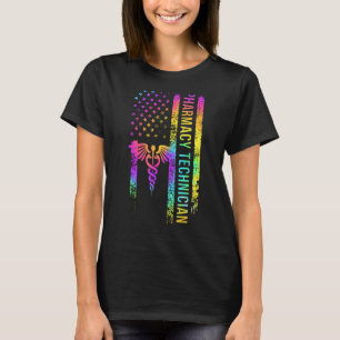 Farmaceutische technicus Amerikaanse vlagapotheker T-shirt