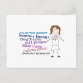 Farmaceutische technicus briefkaart (Voorkant)