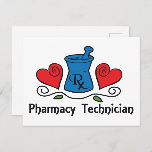 Farmaceutische technicus briefkaart (Voorkant / Achterkant)