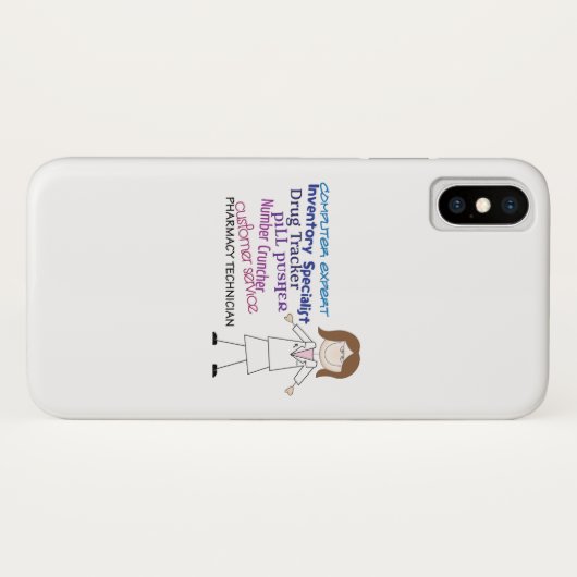 Farmaceutische technicus Case-Mate iPhone case (Achterkant (horizontaal))