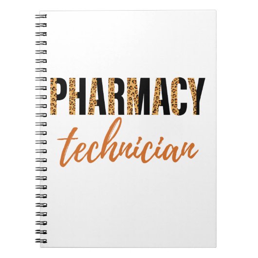 Farmaceutische technicus CPHT Leopard Print Notitieboek (Voorkant)
