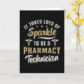 Farmaceutische technicus die veel gesmolten cadeau kaart (Gele Bloem)