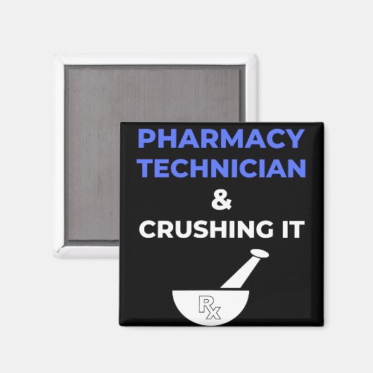 Farmaceutische technicus en druk het af magneet (Voorkant / Achterkant)