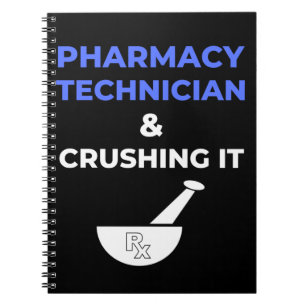 Farmaceutische technicus en druk het af notitieboek
