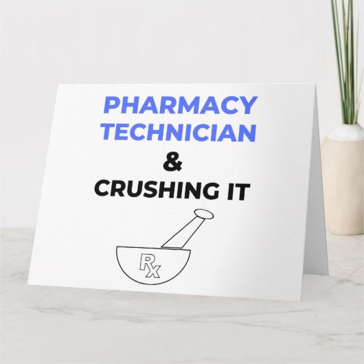 Farmaceutische technicus en drukkerij 2 kaart (Voorkant)
