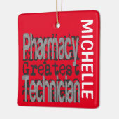 Farmaceutische technicus Extraordinaire CUSTOM Keramisch Ornament (Links)