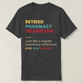 Farmaceutische technicus in ruste Retro Definition T-shirt (Design voorkant)