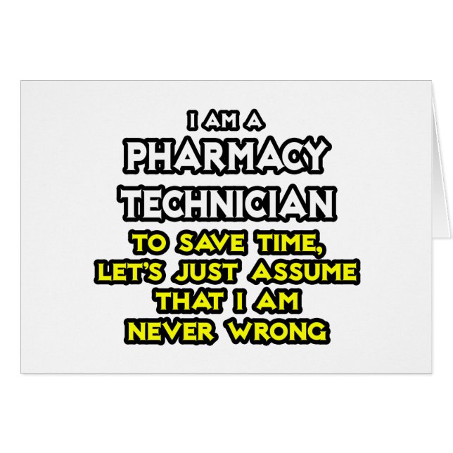 Farmaceutische technicus Joke ... Nooit verkeerd (Voorkant Horizontaal)