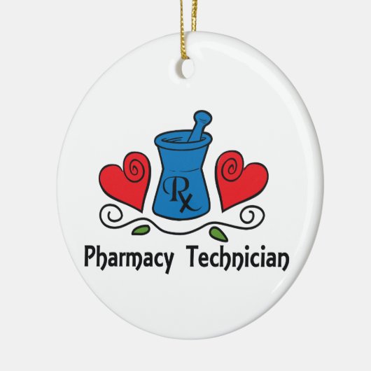 Farmaceutische technicus keramisch ornament (Links)