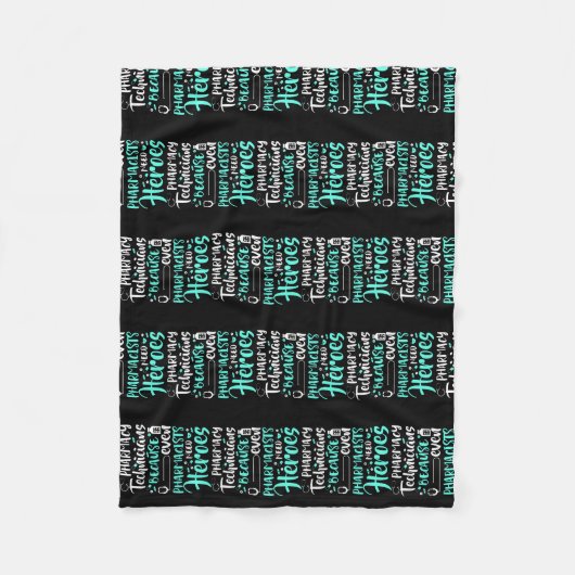 Farmaceutische technicus omdat apotheker fleece deken (Voorkant)