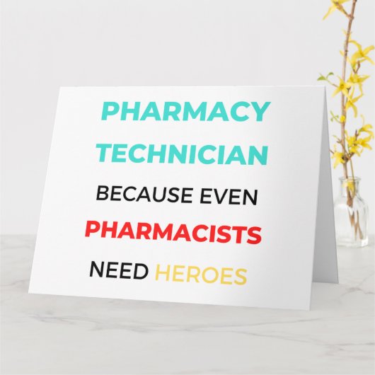 Farmaceutische technicus omdat zelfs apothekers 2 kaart (Gele Bloem)